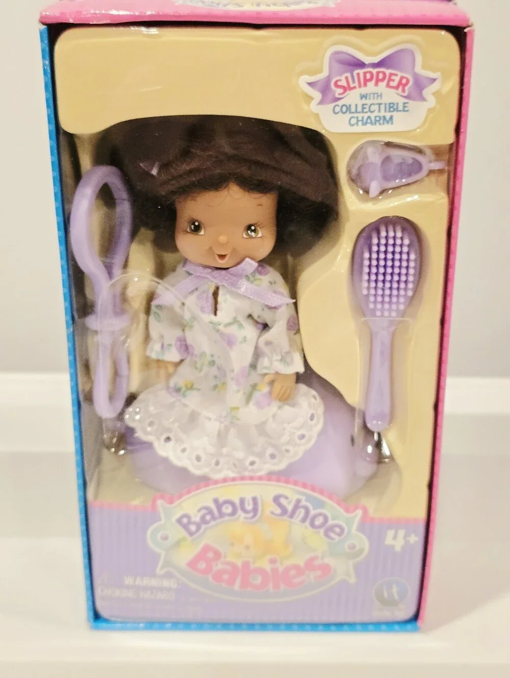 Vintage Baby Shoe Keychain Clip Doll New